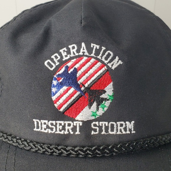 Operation Desert Storm Embroidered Snapback Hat Fighter Jet Logo Baseball Cap - Picture 3 of 9